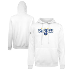 NHL White Buffalo Sabres Levelwear Podium Carve Pullover Hoodie