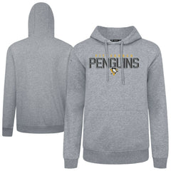 NHL Gray Pittsburgh Penguins Levelwear Podium Carve Pullover Hoodie