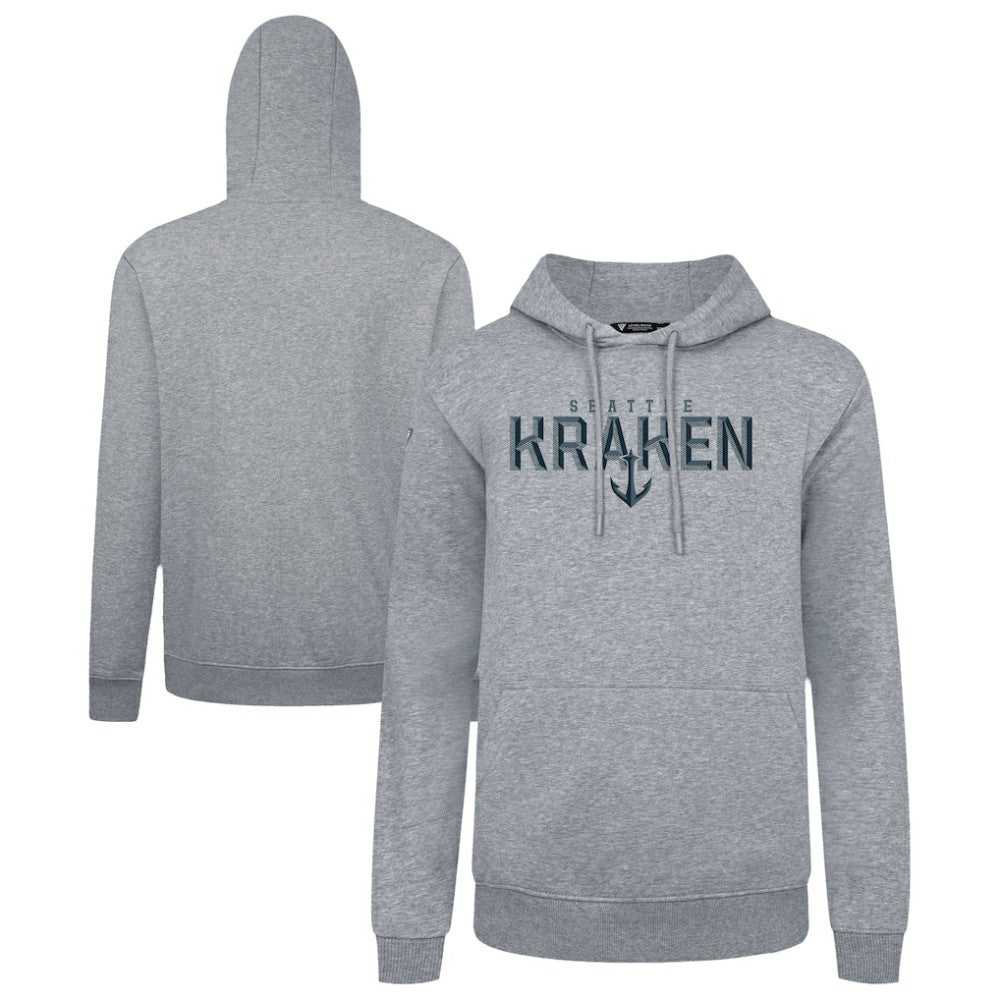 NHL Gray Seattle Kraken Levelwear Podium Carve Pullover Hoodie