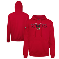 NHL Red Ottawa Senators Levelwear Podium Carve Pullover Hoodie