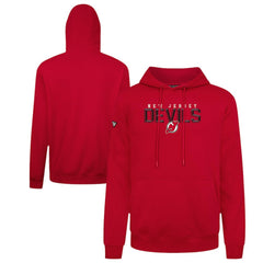 NHL Red New Jersey Devils Levelwear Podium Carve Pullover Hoodie
