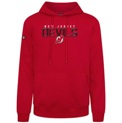 NHL Red New Jersey Devils Levelwear Podium Carve Pullover Hoodie