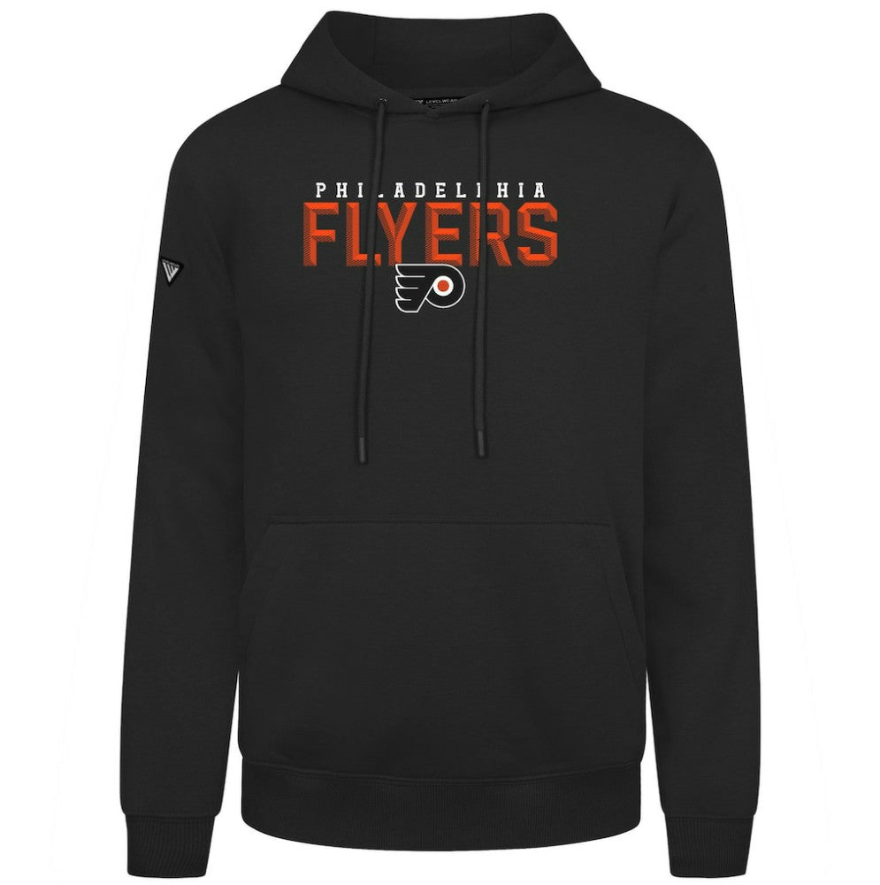 NHL Black Philadelphia Flyers Levelwear Podium Carve Pullover Hoodie