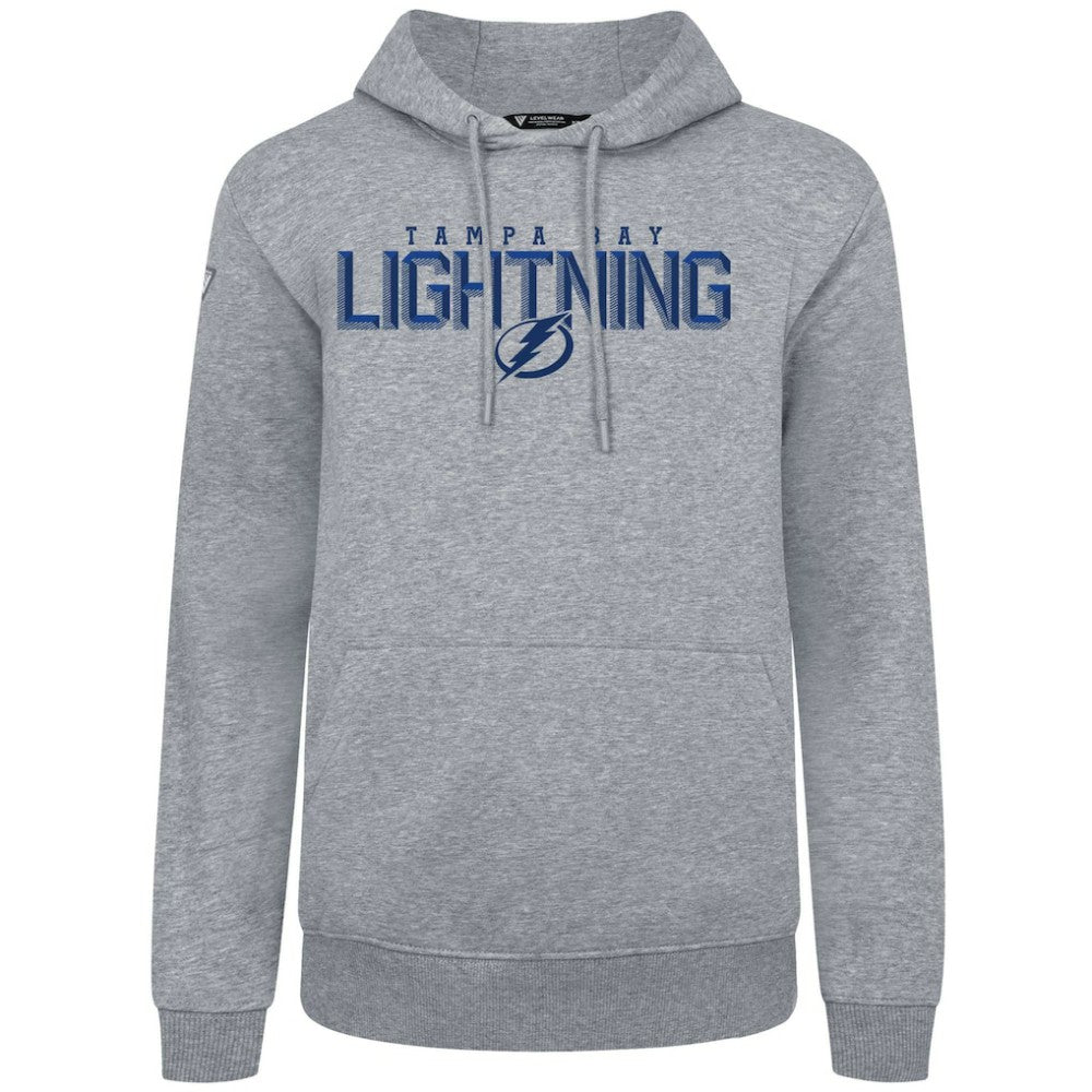 NHL Gray Tampa Bay Lightning Levelwear Podium Carve Pullover Hoodie