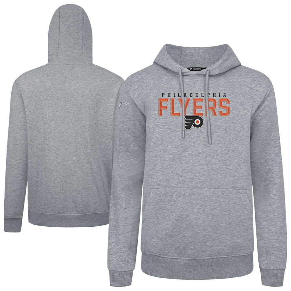 NHL Gray Philadelphia Flyers Levelwear Podium Carve Pullover Hoodie