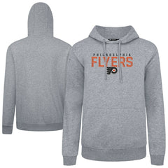 NHL Gray Philadelphia Flyers Levelwear Podium Carve Pullover Hoodie