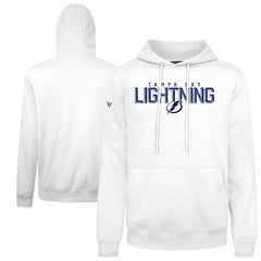 NHL White Tampa Bay Lightning Levelwear Podium Carve Pullover Hoodie