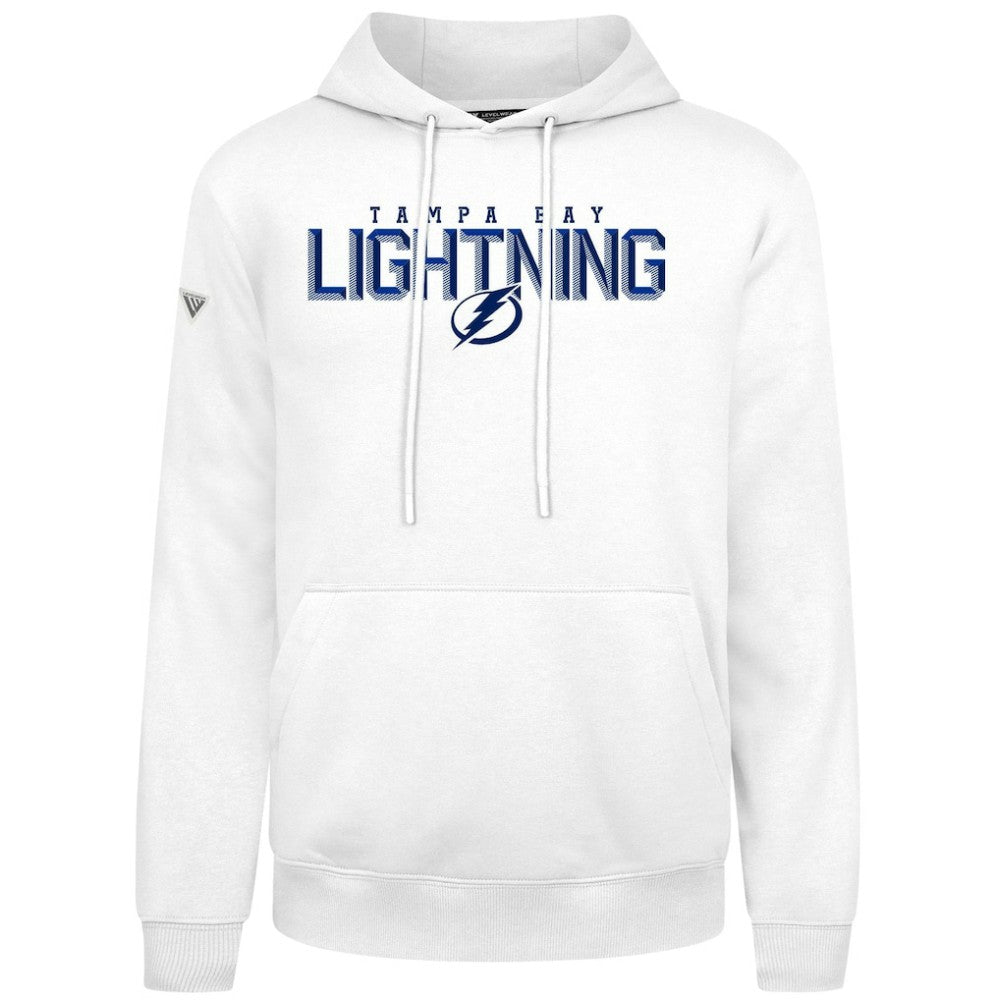 NHL White Tampa Bay Lightning Levelwear Podium Carve Pullover Hoodie