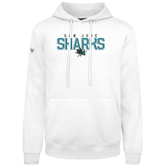 NHL White San Jose Sharks Levelwear Podium Carve Pullover Hoodie