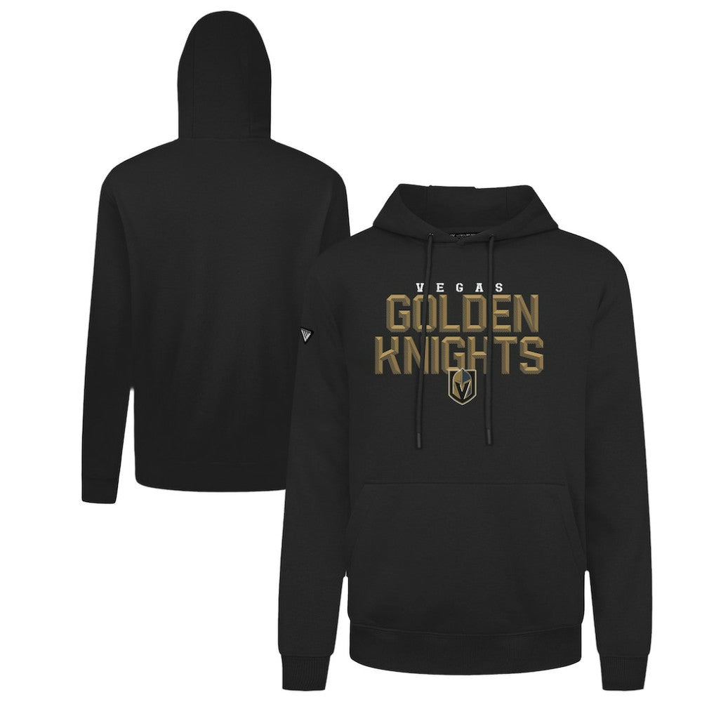 NHL Black Vegas Golden Knights Levelwear Podium Carve Pullover Hoodie