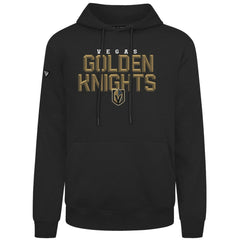 NHL Black Vegas Golden Knights Levelwear Podium Carve Pullover Hoodie