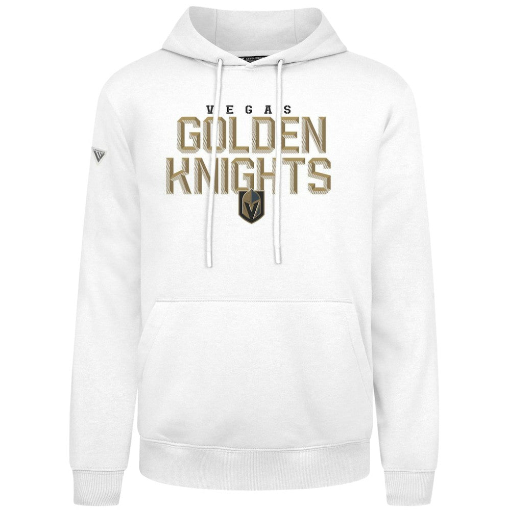 NHL White Vegas Golden Knights Levelwear Podium Carve Pullover Hoodie