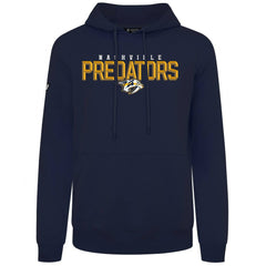 NHL Navy Nashville Predators Levelwear Podium Carve Pullover Hoodie
