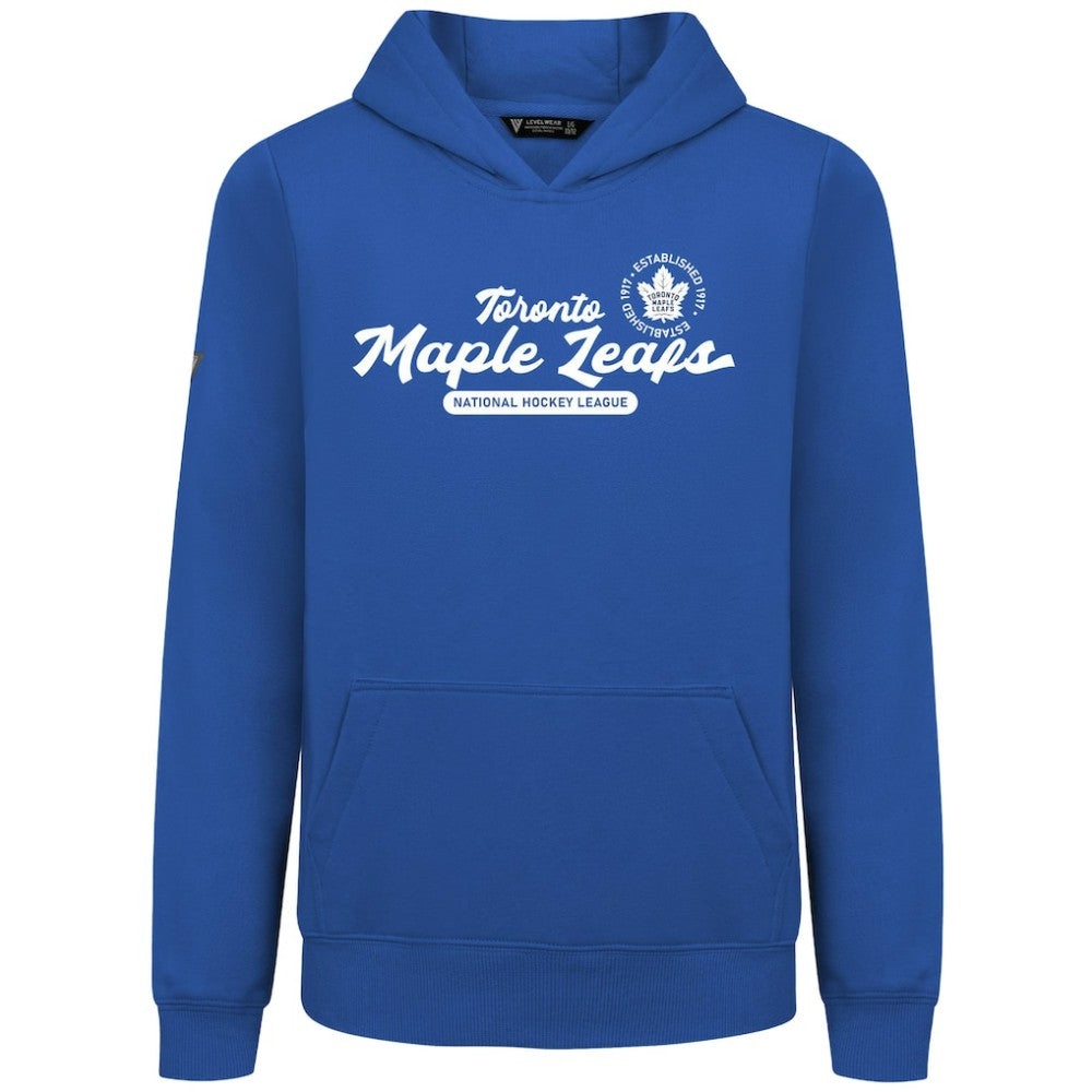 NHL Royal Toronto Maple Leafs Levelwear Youth Podium Monument Pullover Hoodie