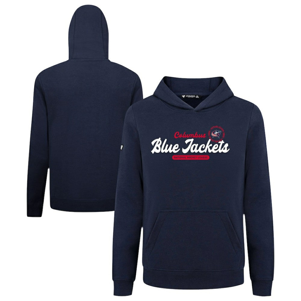 NHL Navy Columbus Blue Jackets Levelwear Youth Podium Monument Pullover Hoodie