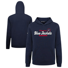 NHL Navy Columbus Blue Jackets Levelwear Youth Podium Monument Pullover Hoodie