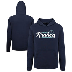 NHL Navy Seattle Kraken Levelwear Youth Podium Monument Pullover Hoodie