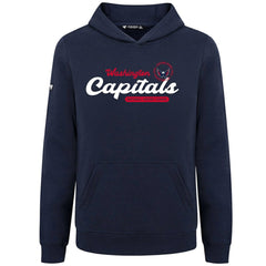 NHL Navy Washington Capitals Levelwear Youth Podium Monument Pullover Hoodie