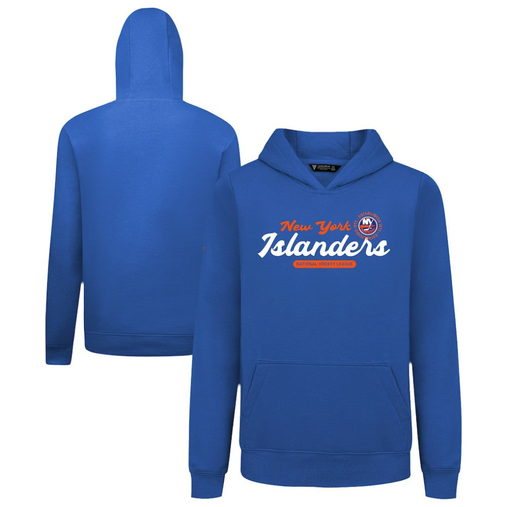 NHL Royal New York Islanders Levelwear Youth Podium Monument Pullover Hoodie