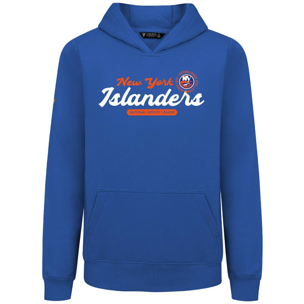 NHL Royal New York Islanders Levelwear Youth Podium Monument Pullover Hoodie