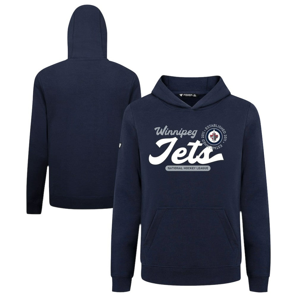 NHL Navy Winnipeg Jets Levelwear Youth Podium Monument Pullover Hoodie