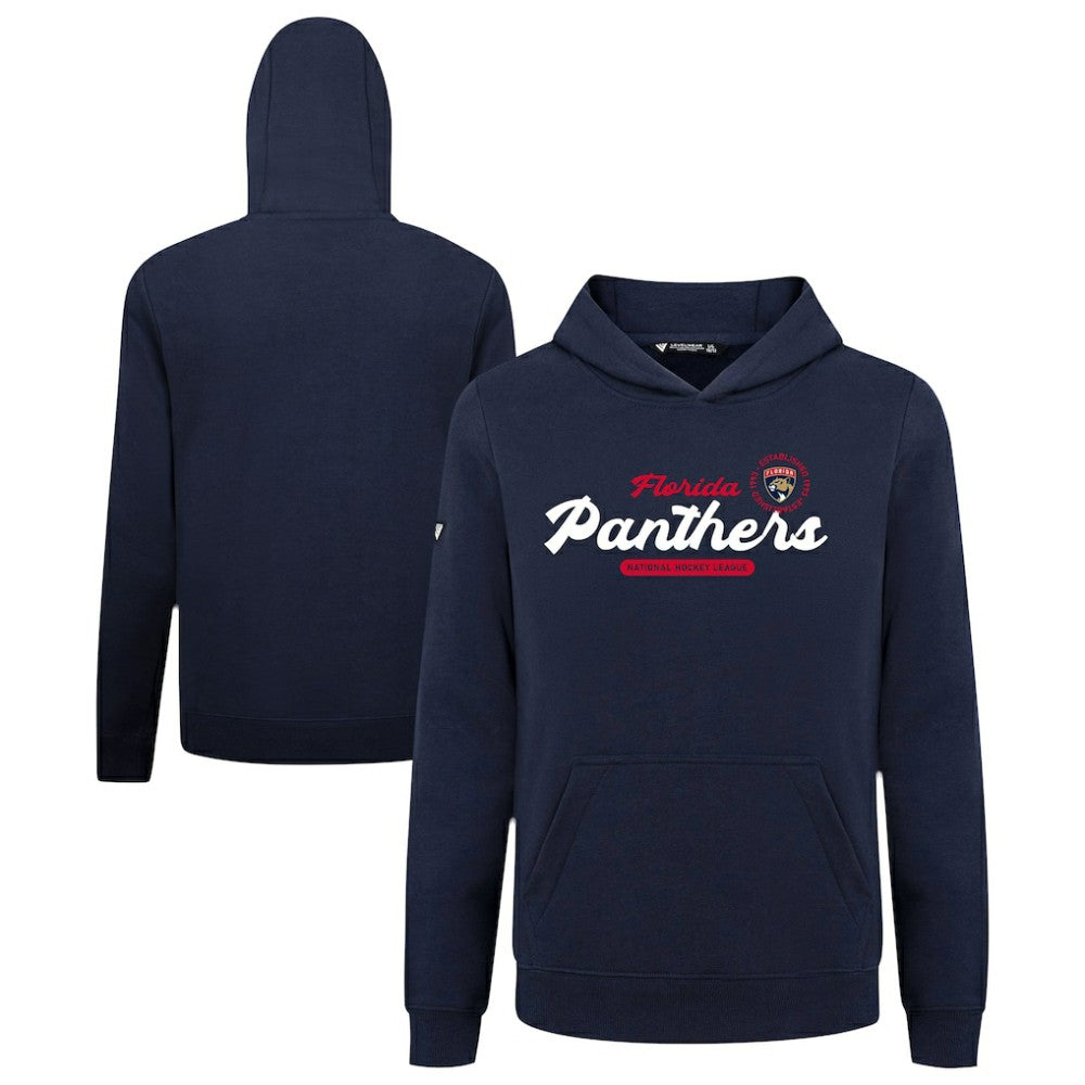 NHL Navy Florida Panthers Levelwear Youth Podium Monument Pullover Hoodie
