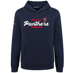 NHL Navy Florida Panthers Levelwear Youth Podium Monument Pullover Hoodie