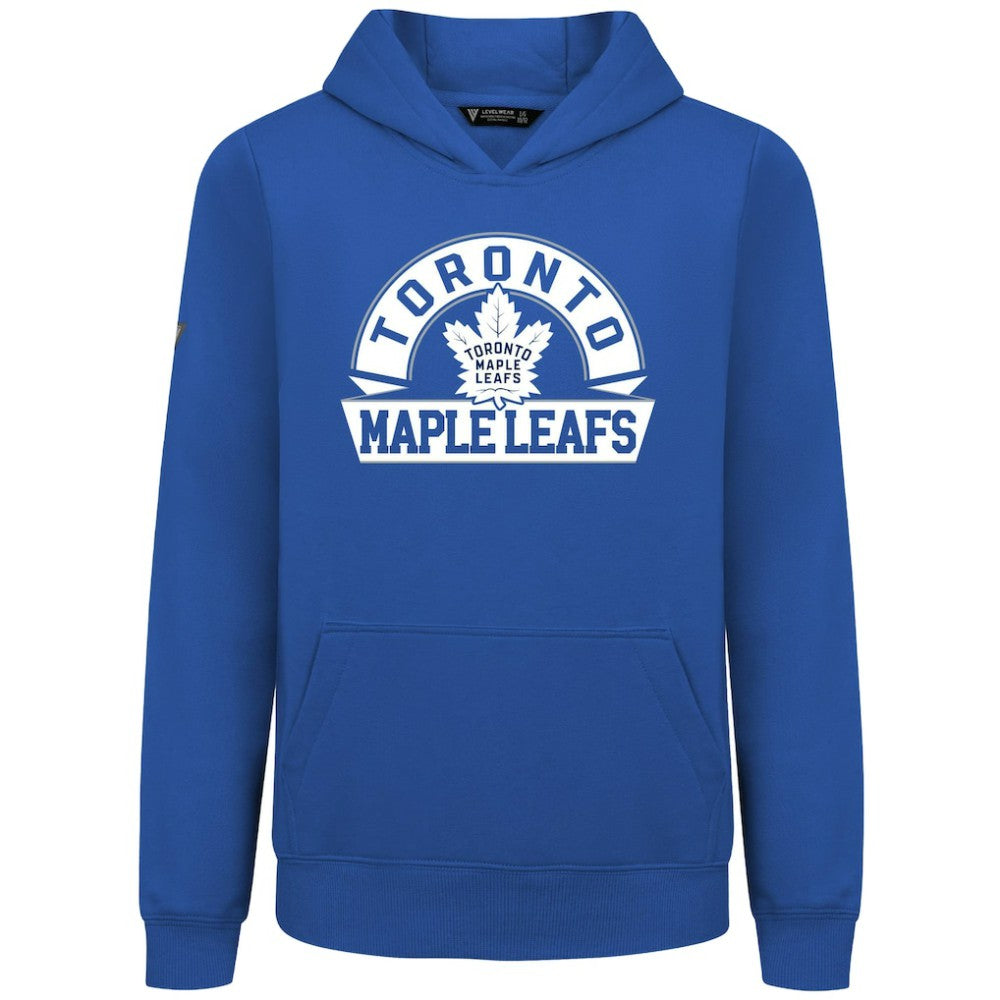NHL Royal Toronto Maple Leafs Levelwear Youth Podium Banner Arch Pullover Hoodie