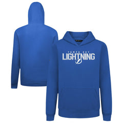 NHL Royal Tampa Bay Lightning Levelwear Youth Podium Carve Pullover Hoodie