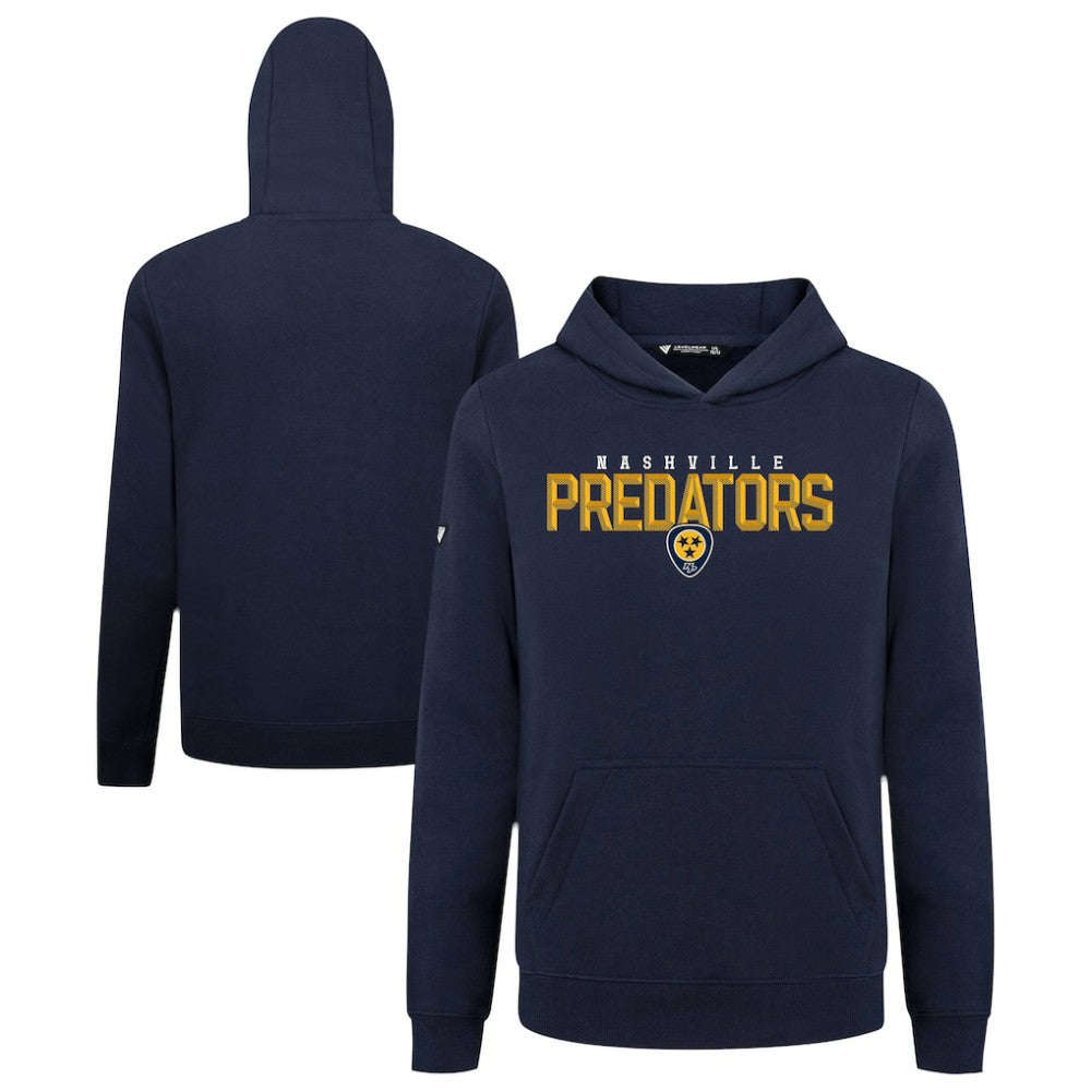 NHL Navy Nashville Predators Levelwear Youth Podium Carve Pullover Hoodie