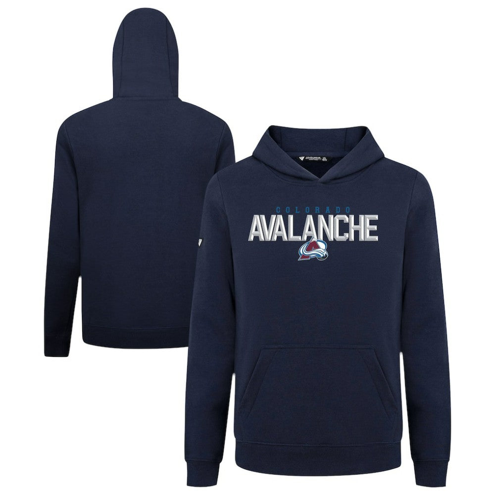 NHL Navy Colorado Avalanche Levelwear Youth Podium Carve Pullover Hoodie