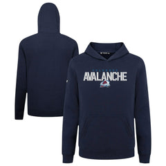 NHL Navy Colorado Avalanche Levelwear Youth Podium Carve Pullover Hoodie
