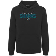 NHL Black San Jose Sharks Levelwear Youth Podium Carve Pullover Hoodie