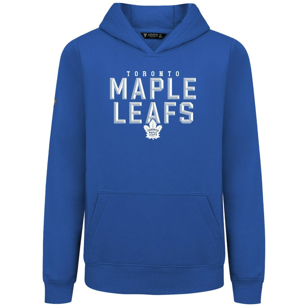 NHL Royal Toronto Maple Leafs Levelwear Youth Podium Carve Pullover Hoodie