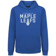 NHL Royal Toronto Maple Leafs Levelwear Youth Podium Carve Pullover Hoodie
