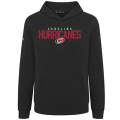 NHL Black Carolina Hurricanes Levelwear Youth Podium Carve Pullover Hoodie