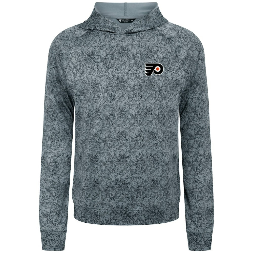 NHL Gray Philadelphia Flyers Levelwear Albatross Raglan Pullover Hoodie