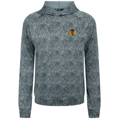 NHL Gray Chicago Blackhawks Levelwear Albatross Raglan Pullover Hoodie