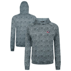 NHL Gray Columbus Blue Jackets Levelwear Albatross Raglan Pullover Hoodie