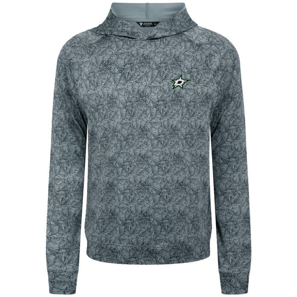 NHL Gray Dallas Stars Levelwear Albatross Raglan Pullover Hoodie