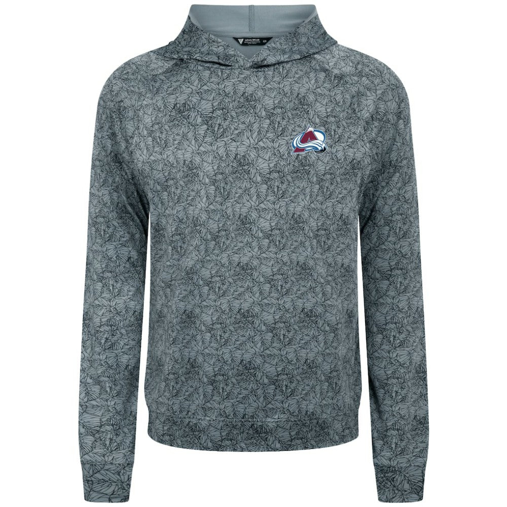 NHL Gray Colorado Avalanche Levelwear Albatross Raglan Pullover Hoodie