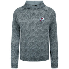 NHL Gray Colorado Avalanche Levelwear Albatross Raglan Pullover Hoodie