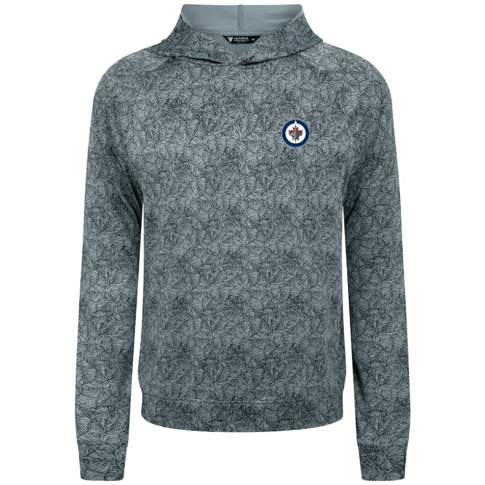 NHL Gray Winnipeg Jets Levelwear Albatross Raglan Pullover Hoodie