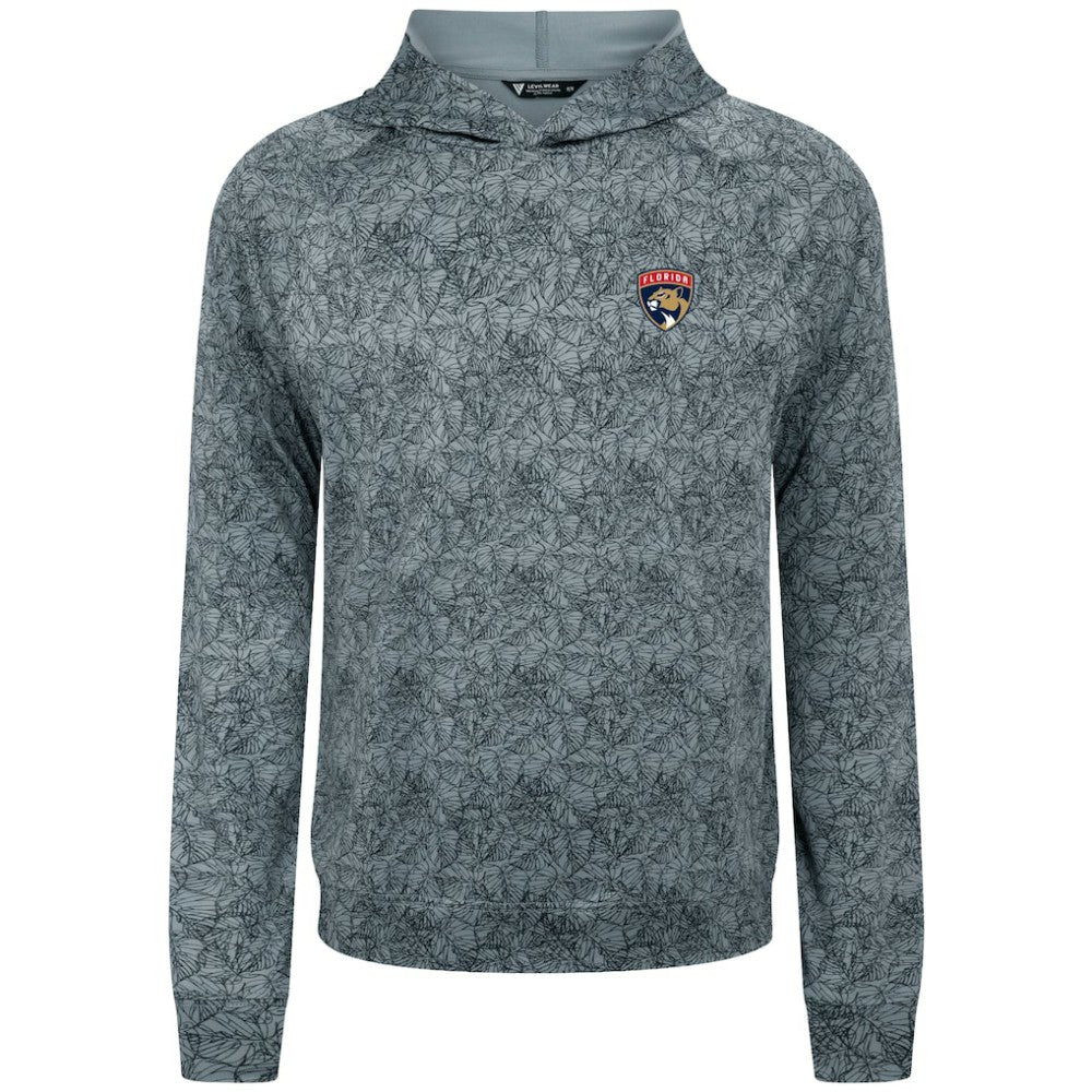 NHL Gray Florida Panthers Levelwear Albatross Raglan Pullover Hoodie