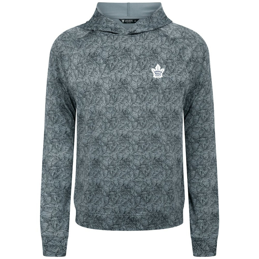 NHL Gray Toronto Maple Leafs Levelwear Albatross Raglan Pullover Hoodie