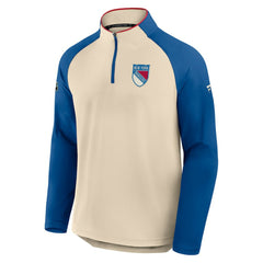 NHL Natural New York Rangers Fanatics 2026 NHL Winter Classic Authentic Pro Quarter-Zip
