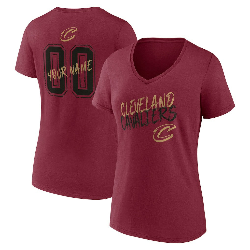 NBA Cleveland Cavaliers Women's Hustle Custom V-Neck T-Shirt sale