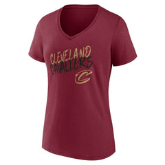NBA Cleveland Cavaliers Women's Hustle Custom V-Neck T-Shirt sale