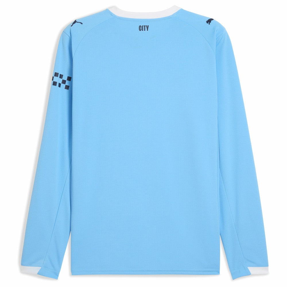 Manchester City 2025/26 Home Replica Long Sleeve Jersey - Puma Sky Blue
