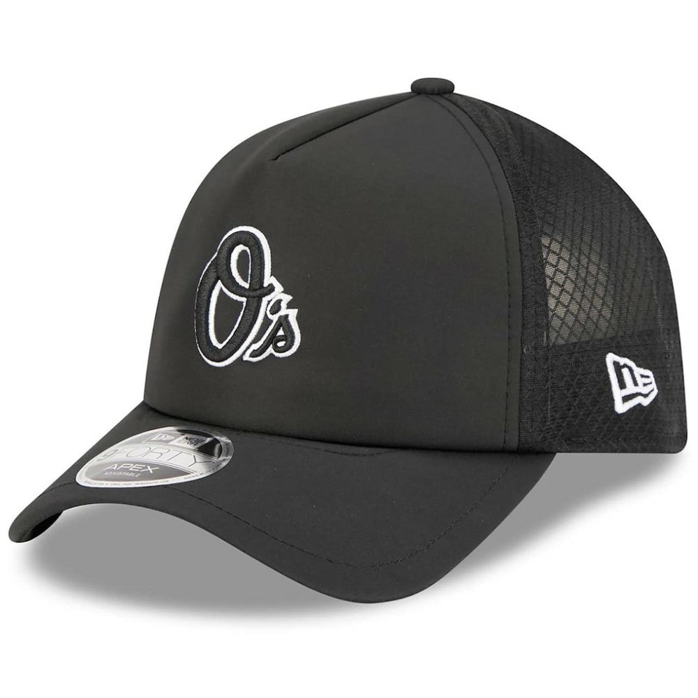 MLB Baltimore Orioles New Era 2026 Batting Practice Alternate Apex 9FORTY Adjustable Hat